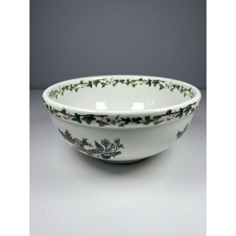 Portmeirion The HOLLY AND THE IVY Serving Bowl 9” Anwyl Cooper Willis Botanical - Picture 3 of 9